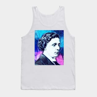 Lewis Carroll Snowy Portrait | Lewis Carroll Artwork 6 Tank Top